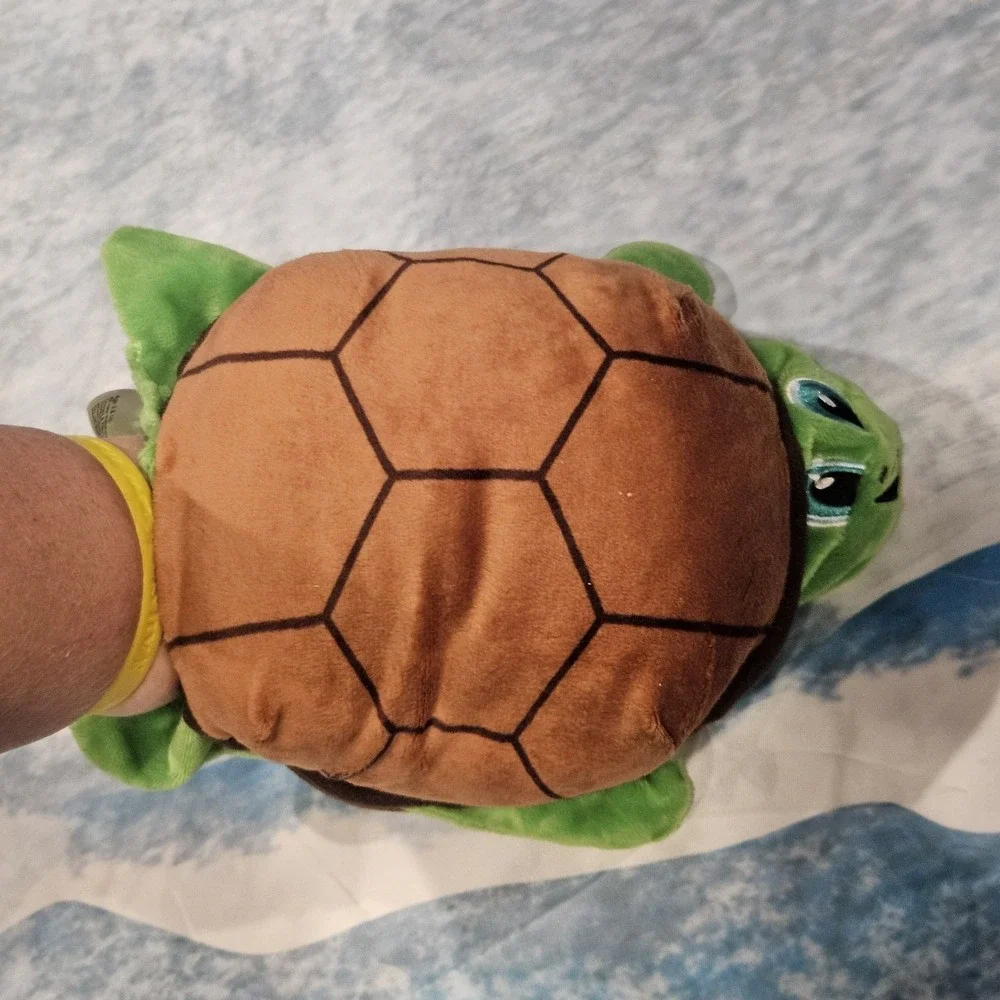 Turtle‎ Hand Puppet Plush Green Brown Interactive Kids Toy Animal Puppet READ